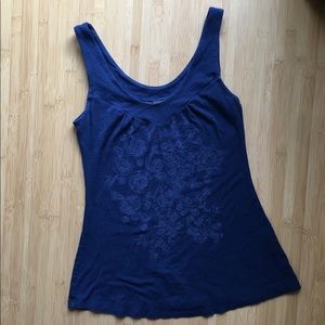 Cinnamon Girl navy tank top